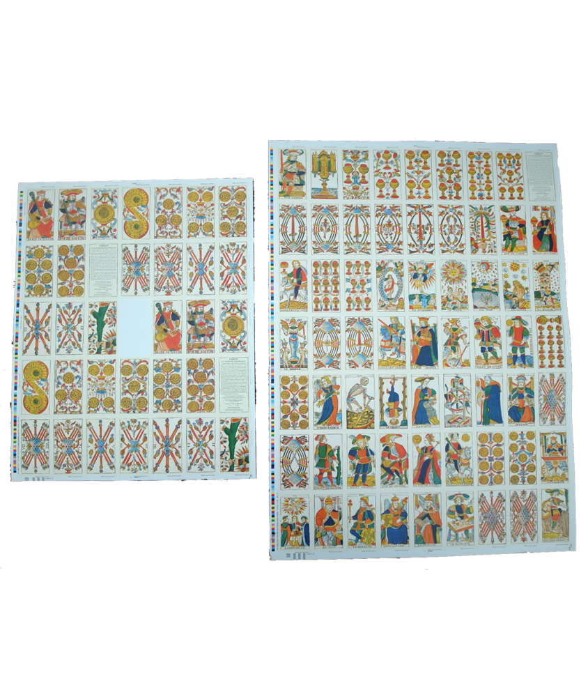 ENSEMBLE DE DEUX POSTERS TAROT CLAUDE BURDEL 1751