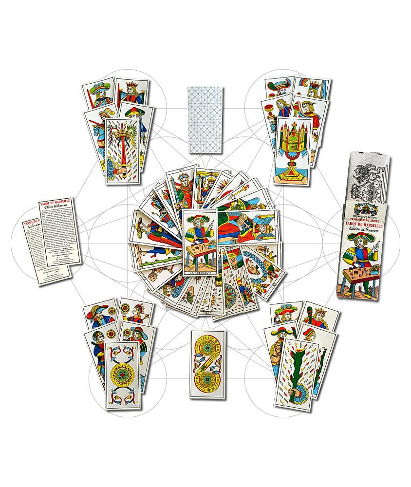 TAROT DE MARSEILLE EDITION MINI-MILLENNIUM 2020